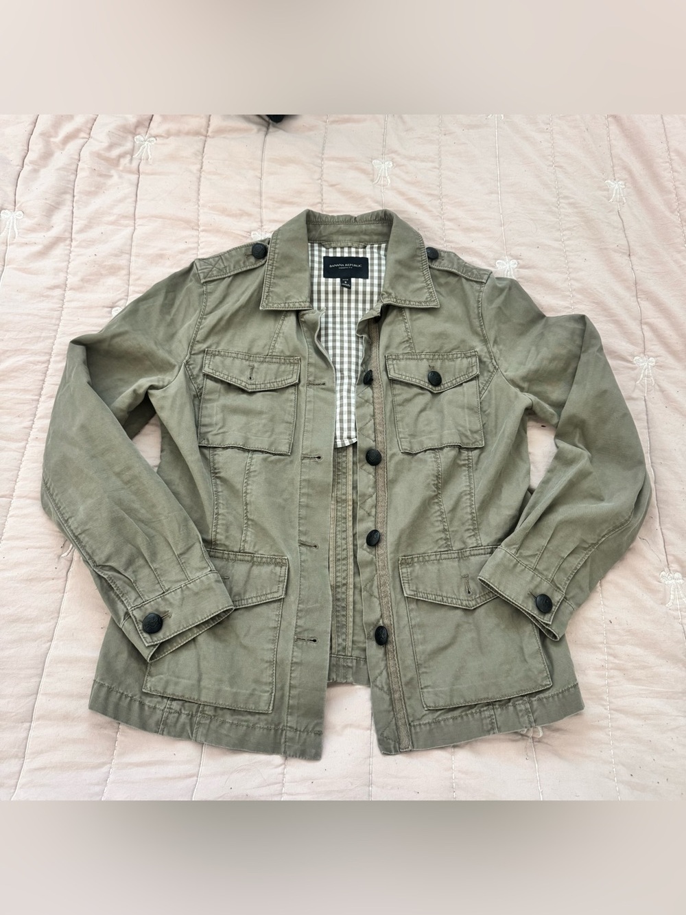 Banana Republic Olive Green Military Jacket